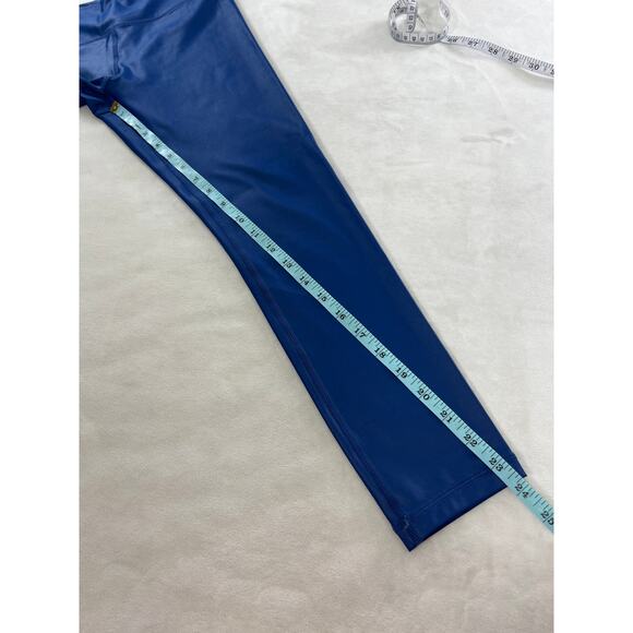 Zyia Active High Waisted Leggings Athletic Yoga Blue Womens 6-8 Medium Travel - Picture 6 of 6